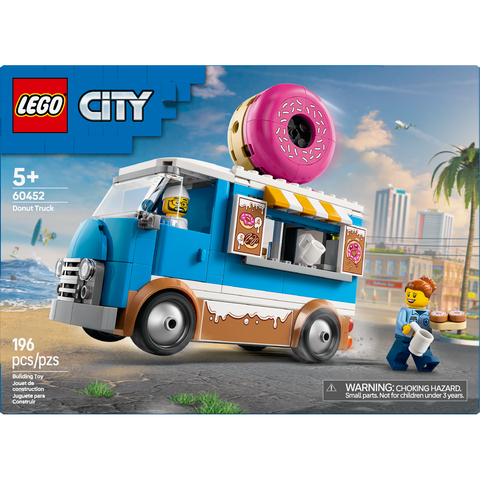 LEGO City Donut Truck Playset Vendor Vehicle Toy for Kids Aged 5 and up 60452