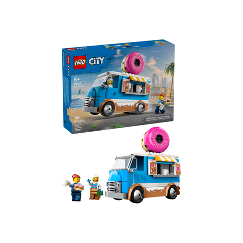 LEGO City Donut Truck Playset Vendor Vehicle Toy for Kids Aged 5 and up 60452