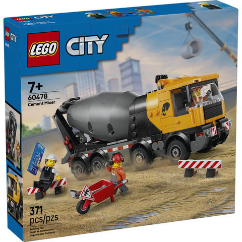 LEGO City Cement Mixer Construction Toy for Kids 60478