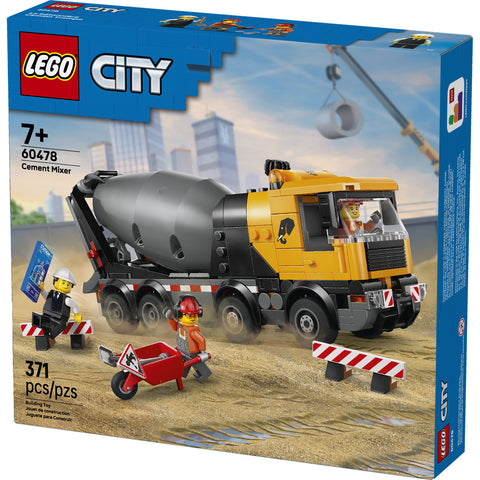 LEGO City Cement Mixer Construction Toy for Kids 60478