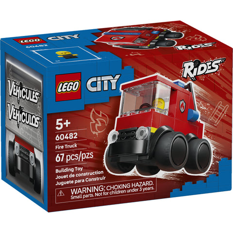 LEGO City Rides � Fire Truck Toy Building Set 60482