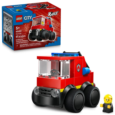 LEGO City Rides � Fire Truck Toy Building Set 60482