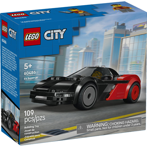 LEGO City EV Supercar Toy Building Kit and Minifigure 60486