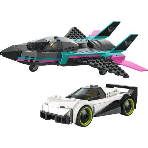 LEGO City Jet vs. Car - Toy Cars and Jet Toy Playset - 60489