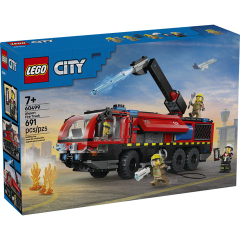 LEGO City Airport Fire Truck - Toy Truck Building Set 60499