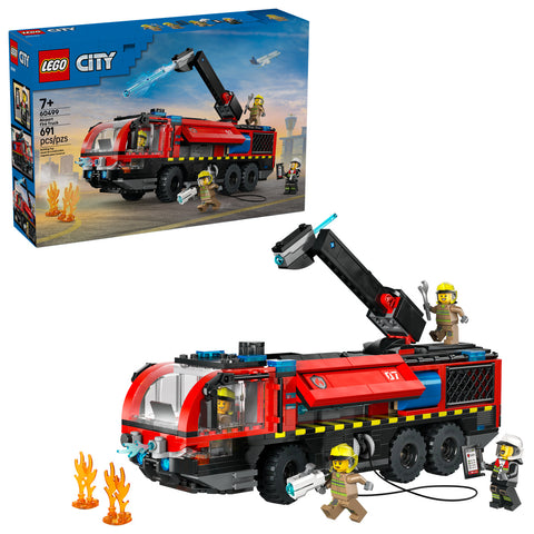LEGO City Airport Fire Truck - Toy Truck Building Set 60499