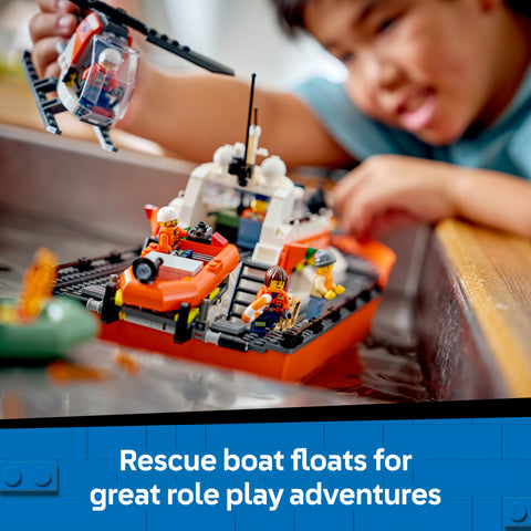 LEGO Coast Guard Rescue Boat & Helicopter 60504