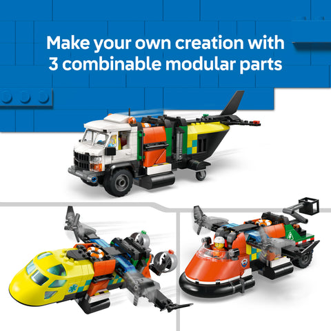 LEGO Airplane, Service Truck & Hovercraft Remix 60505