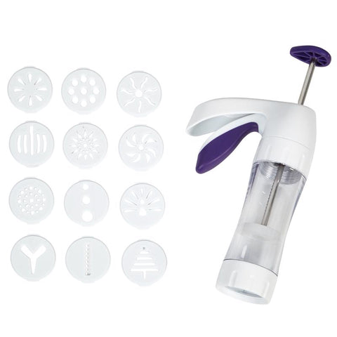 Simple Success Cookie Press 191001676 with different shapes displayed