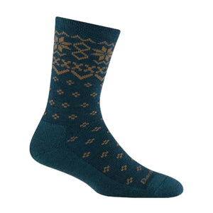 Dark Teal, Women's Shetland Crew Lightweight Lifestyle Sock 6088