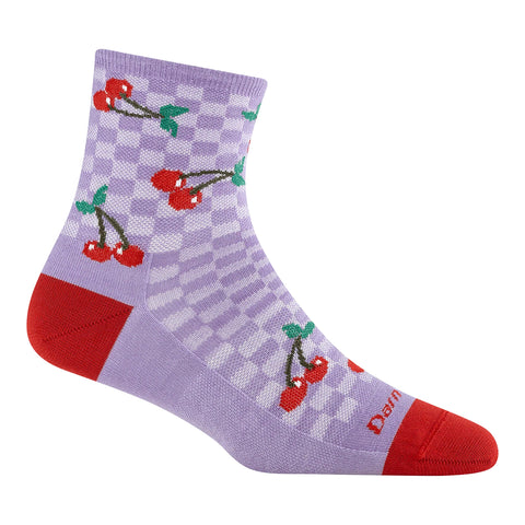cherry lavender, Women's Fruit Stand Shorty Lightweight Lifestyle Socks 6102