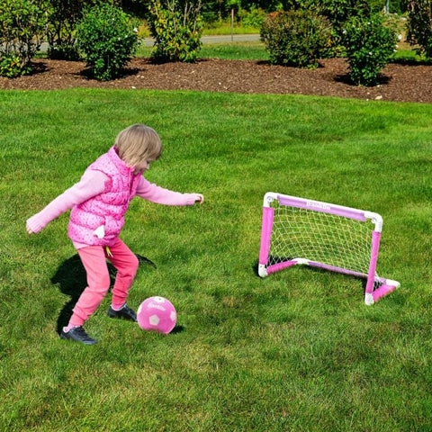 Mini Pink Soccer Goal & Ball Set 61165