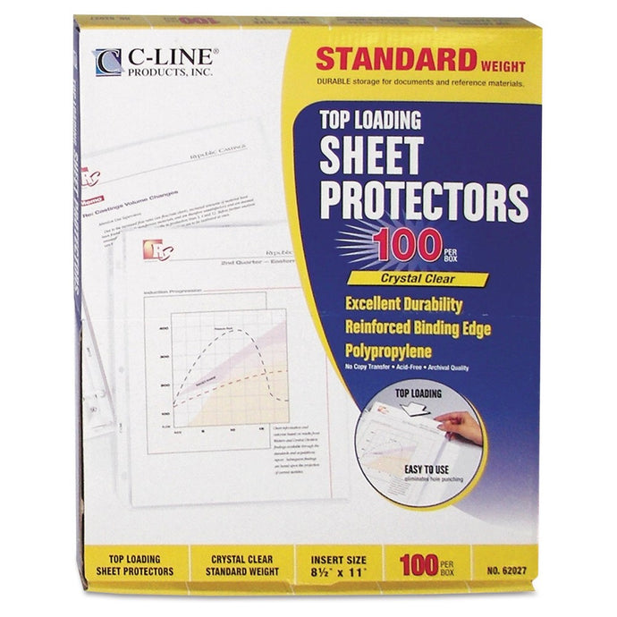 100 Top Loading Sheet Protectors 62027