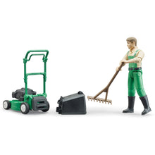 Gardener Figurine Using Rake