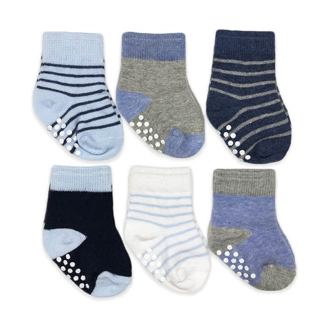 Baby Non-Skid Crew Socks 6 Pack 62106