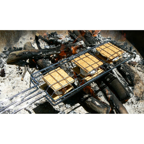 Making s-more over the campfire