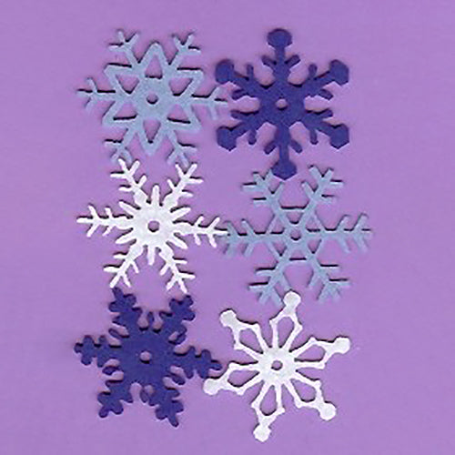 Snowflakes Felt & Shimmer Shapes