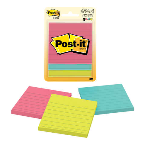 3 Post It Lined Sticky Notes 6301