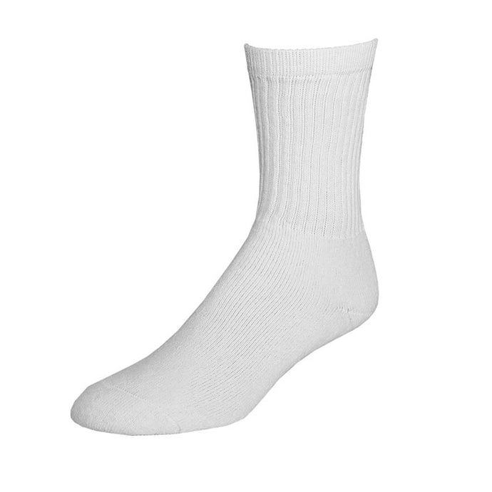 Lady Works women's white crew socks from Railroad Sock Company