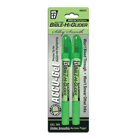 Green Accu-Gel Bible Hi-Glider 8902G