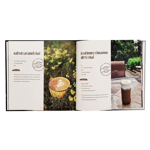 Sample Pages: Salted Caramel Chai, Iced Honey Cinnamon Dirty Chai