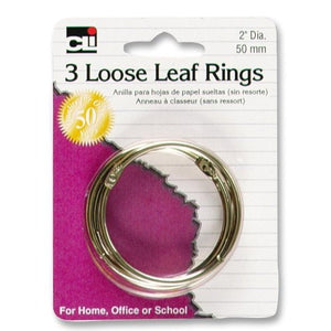 (3) 2-Inch Loose Leaf Rings 65020