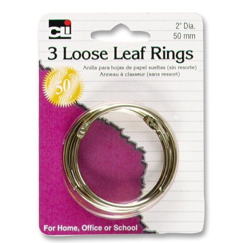 (3) 2-Inch Loose Leaf Rings 65020