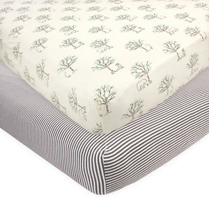 2-Pack Birch Trees Fitted Crib Sheets 65058