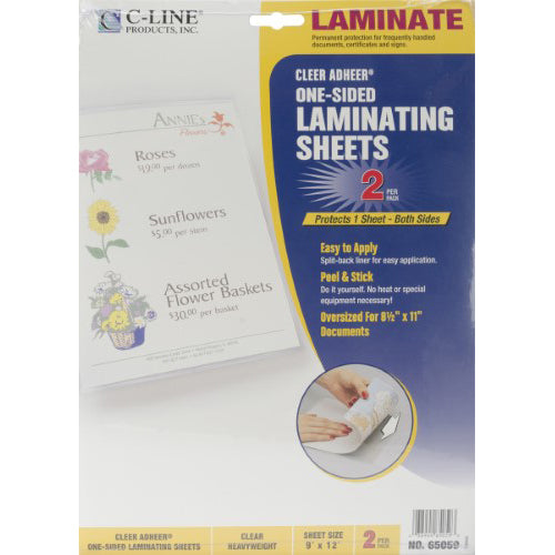 2-Pack One-Sided Laminating Sheets 65059