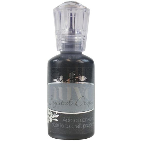 Ebony Black Crystal Drops
