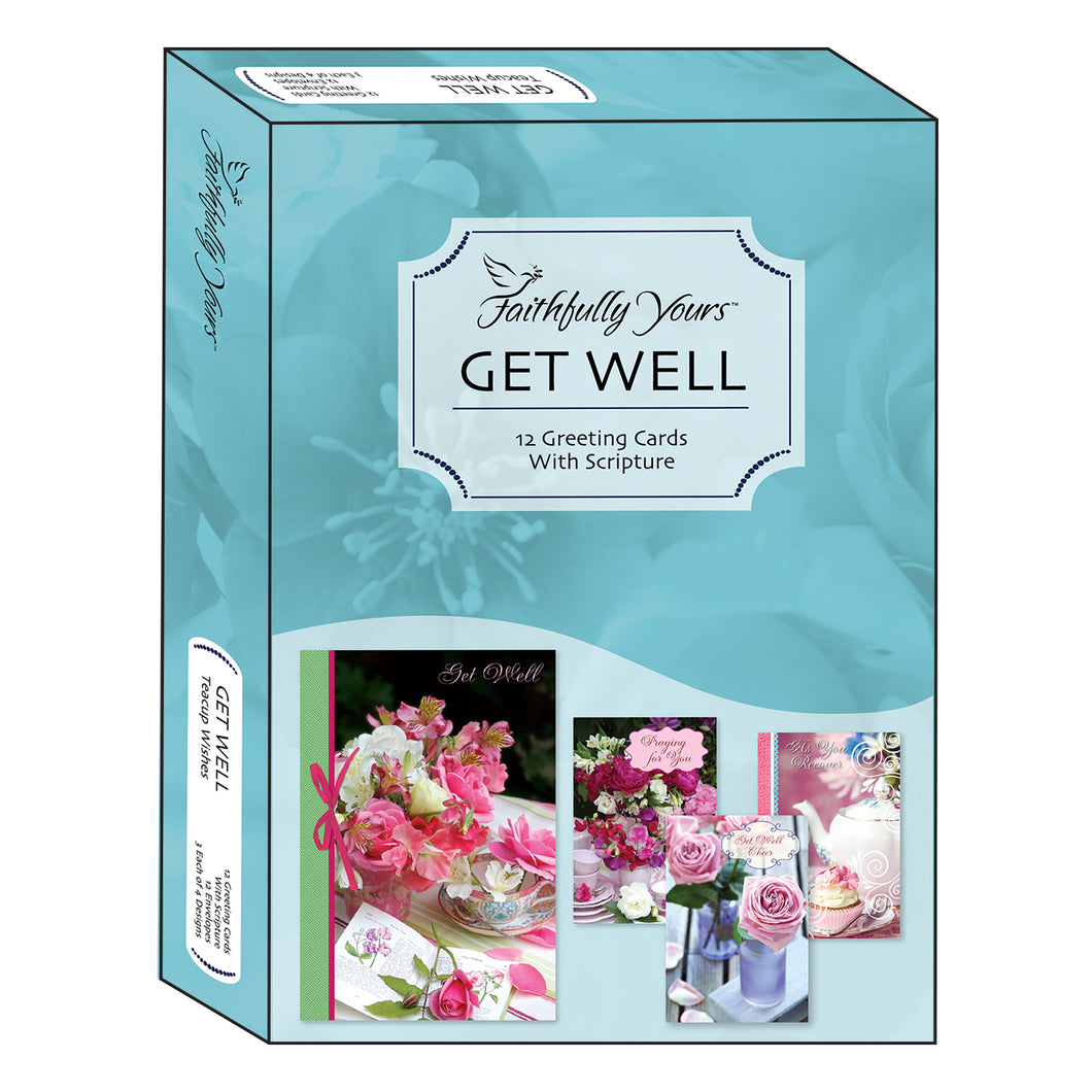 Boxed Cards Get Well Teacup Wishes 658-00565-000