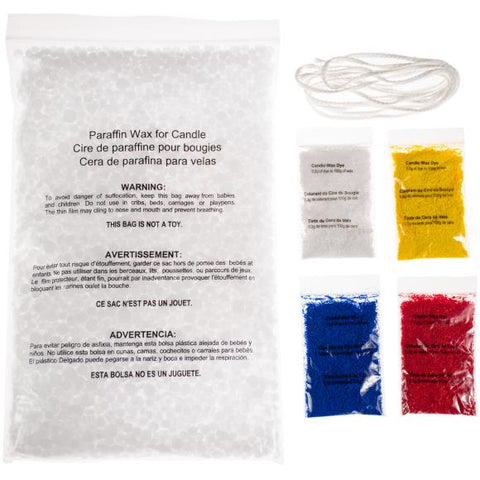 Wax, Pigments, Candle Wick