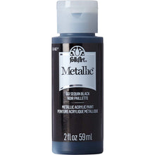 Sequin Black Metallic Acrylic Paint 661