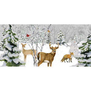 Deer Christmas Long Glitter Boxed Cards 66266