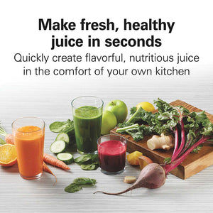 Make fresh, healthy juice in seconds