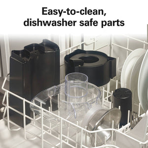 Easy-to-clean, dishwasher safe parts