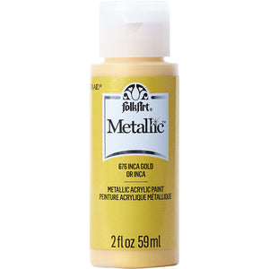 Inca Gold Metallic Acrylic Paint 676