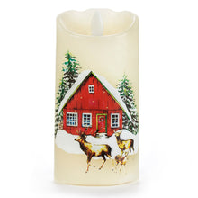 Reindeer Fiber Optic LED Candle with Timer 683865