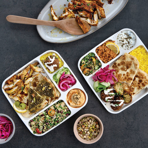 Food Arrange on Trays