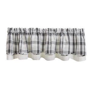 Refined Rustic Lined Layered Valance