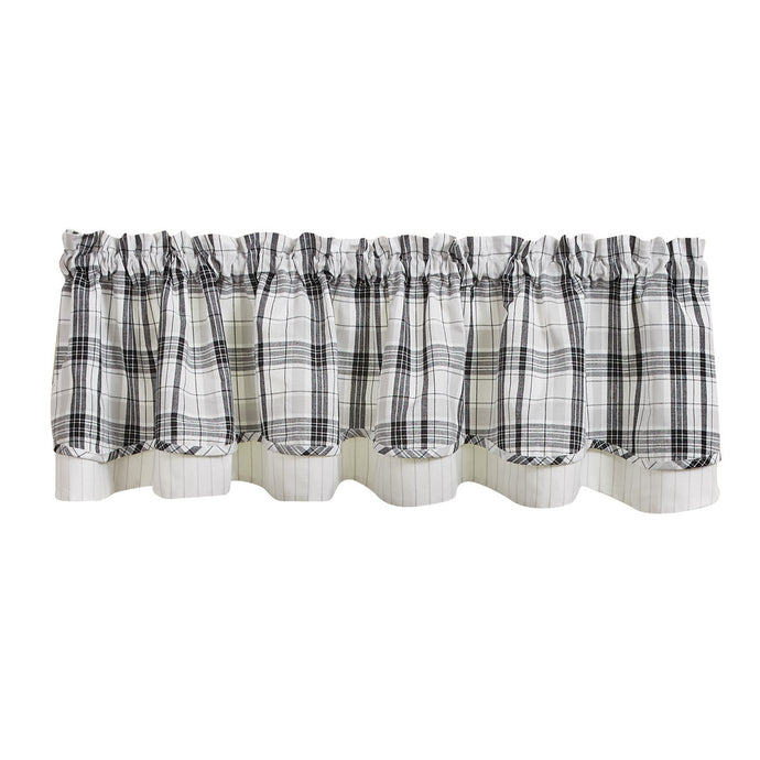 Refined Rustic Lined Layered Valance