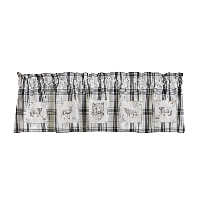 Refined Rustic Lined Patch Valance