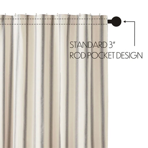 Grace Grain Sack Stripe Shower Curtain 69976
