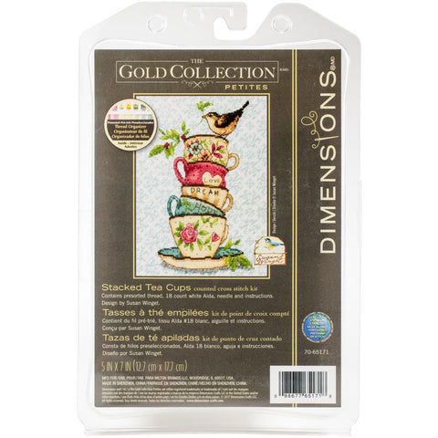 Tea Cups Cross Stitch Kit 70-65171