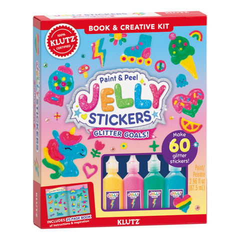 Paint & Peel Jelly Stickers: Glitter Goals! 9781546134008