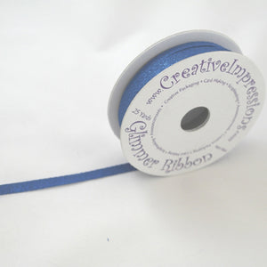 Blue Glimmer Ribbon by the Yard 70255