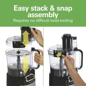 Easy stack & snap assembly; Requires no difficult twist-locking