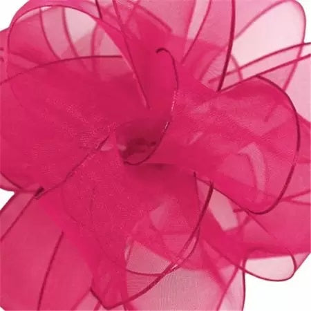 Cyclamen Encore Wire Edge Ribbon