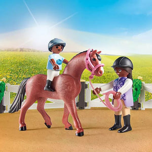 Riding Lesson in Progress