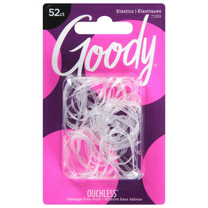 52-Count Ouchless Clear Elastic Hair Bands 71289